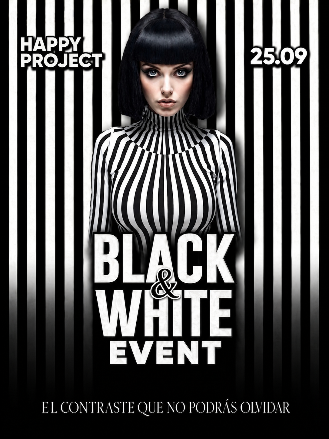 BLACK & WHITE EVENT poster
